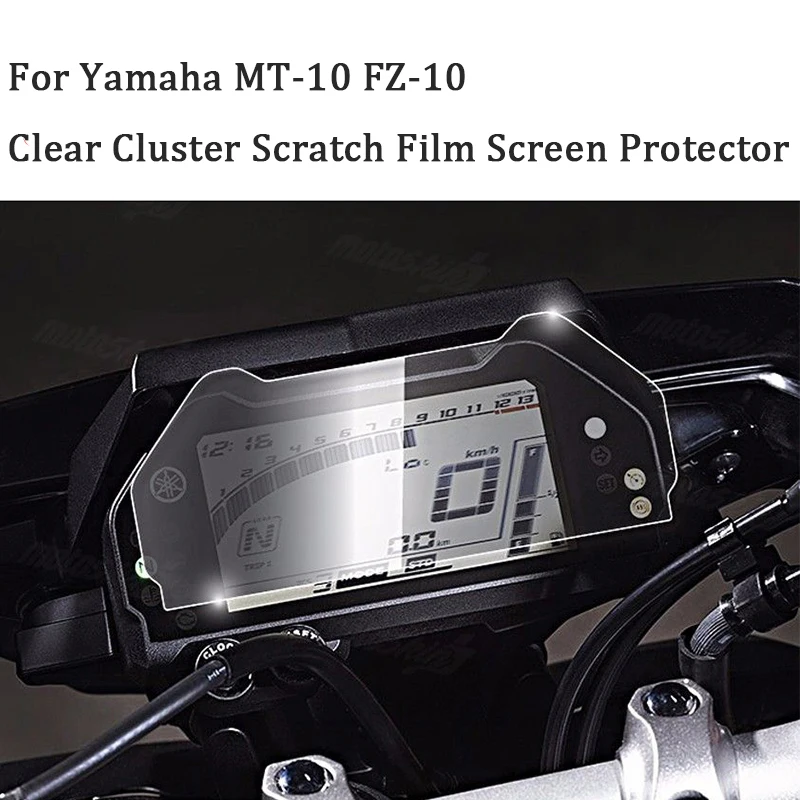 Прозрачная защитная пленка для мотоцикла Защитная экрана Yamaha MT 10 FZ 2016 2017 2