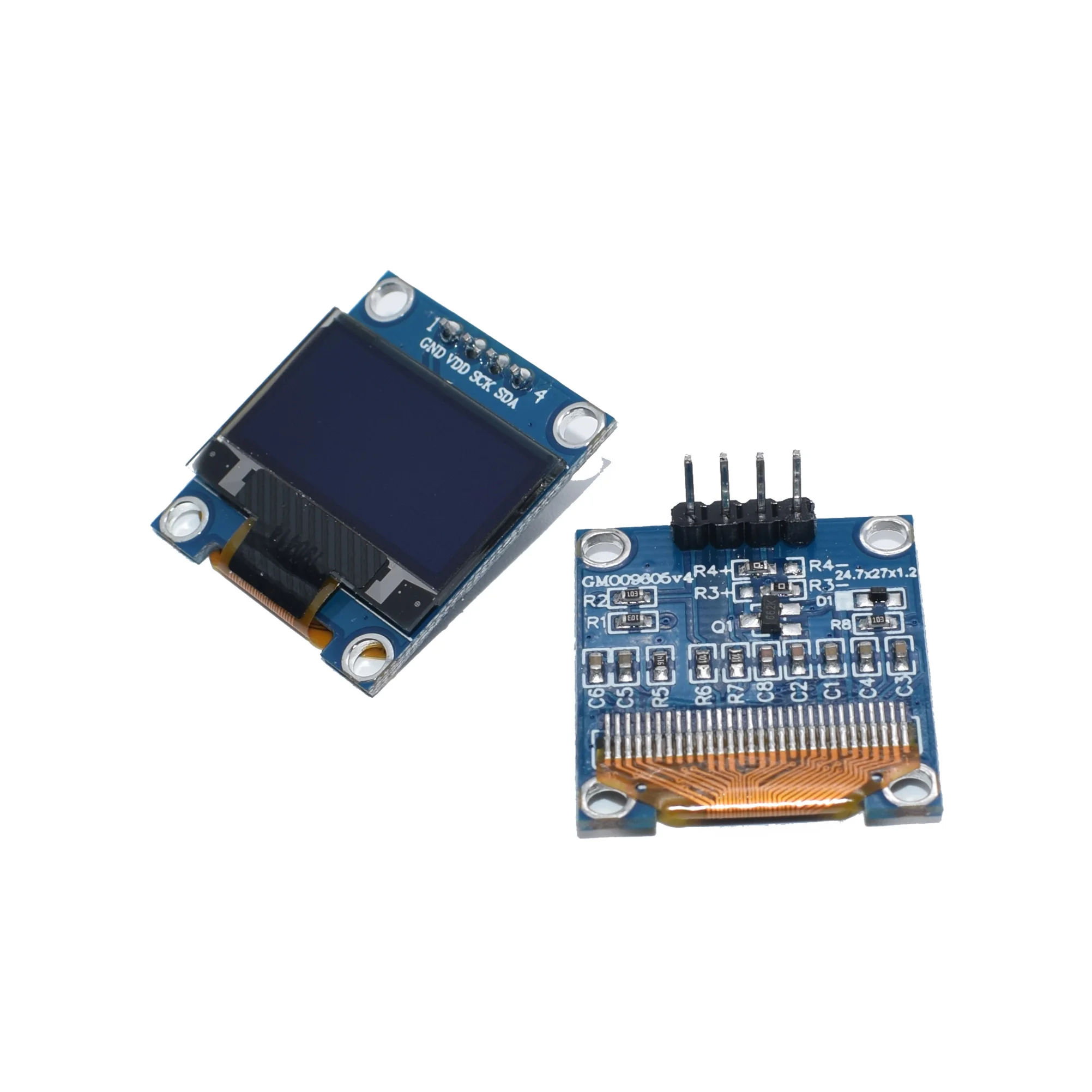 Новый Последовательный модуль OLED 0 96 дюйма IIC белый/синий/желтый 128X64 I2C SSD1306