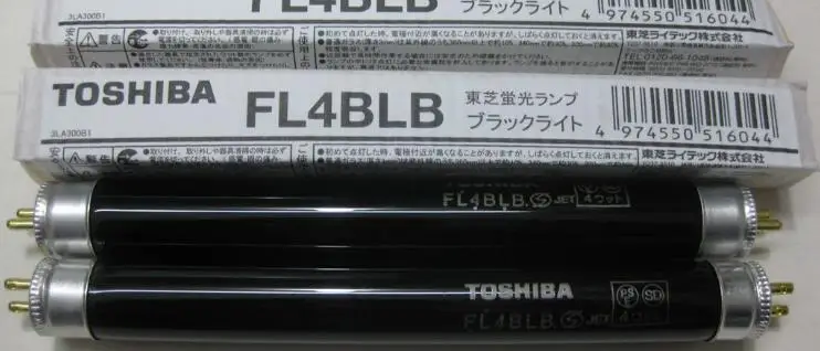 Флуоресцентная лампа TOSHIBA FL4BLB/N 4 Вт BLB UVA черно-голубая трубка для FL4BLB FUJI R1016A CP4 CP6