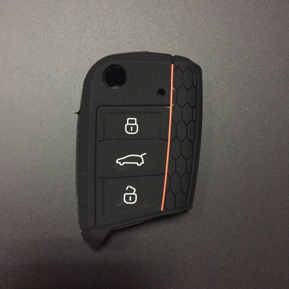 Новый силиконовый чехол для ключей fob защитный набор skin Polo 2016 golf 7 MK7 Volkswagen Octavia combi