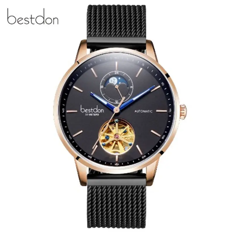 2019 швейцарский бренд Bestdon Роскошные автоматические механические мужские часы с