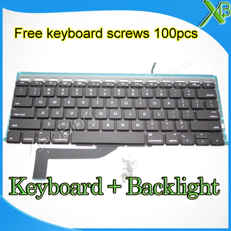 Brand New For MacBook Pro Retina 15.4&quot A1398 US keyboard+Backlight Backlit+100pcs keyboard screws 2013-2015 Years | Компьютеры и