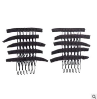 1000pcslot 67 tooth black hair extension clips wig accessories mesh hat clip net cap comb hair carestyling ha461