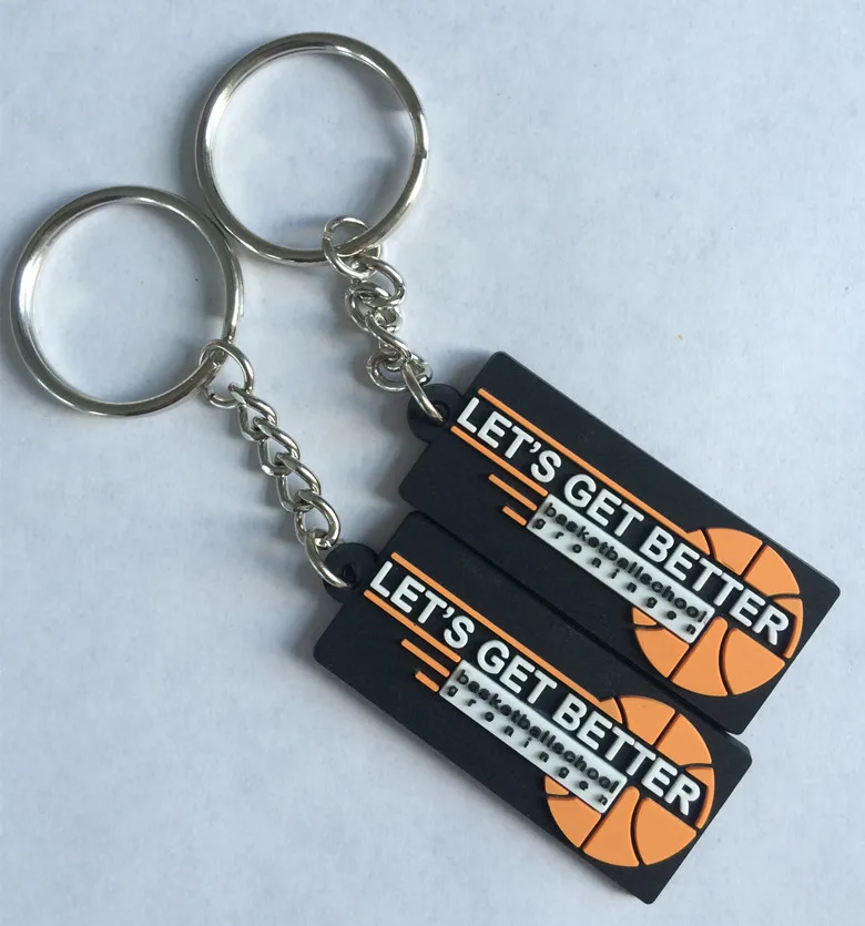 Новые рекламные пластиковые брелки для ключей от модной компании резиновые