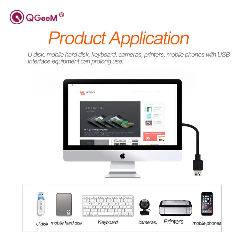 QGeeM USB 3,0 кабель-удлинитель для мужчин и женщин USB3.0 кабель-удлинитель для компьютера samsung флэш-накопитель Hdd