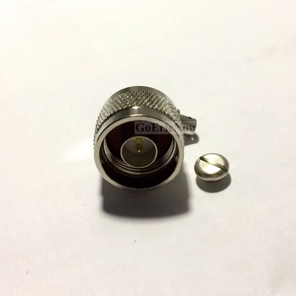5 шт. RF коаксиальный правый угол N штекер для RG402 RG141 перемычка Кабельный