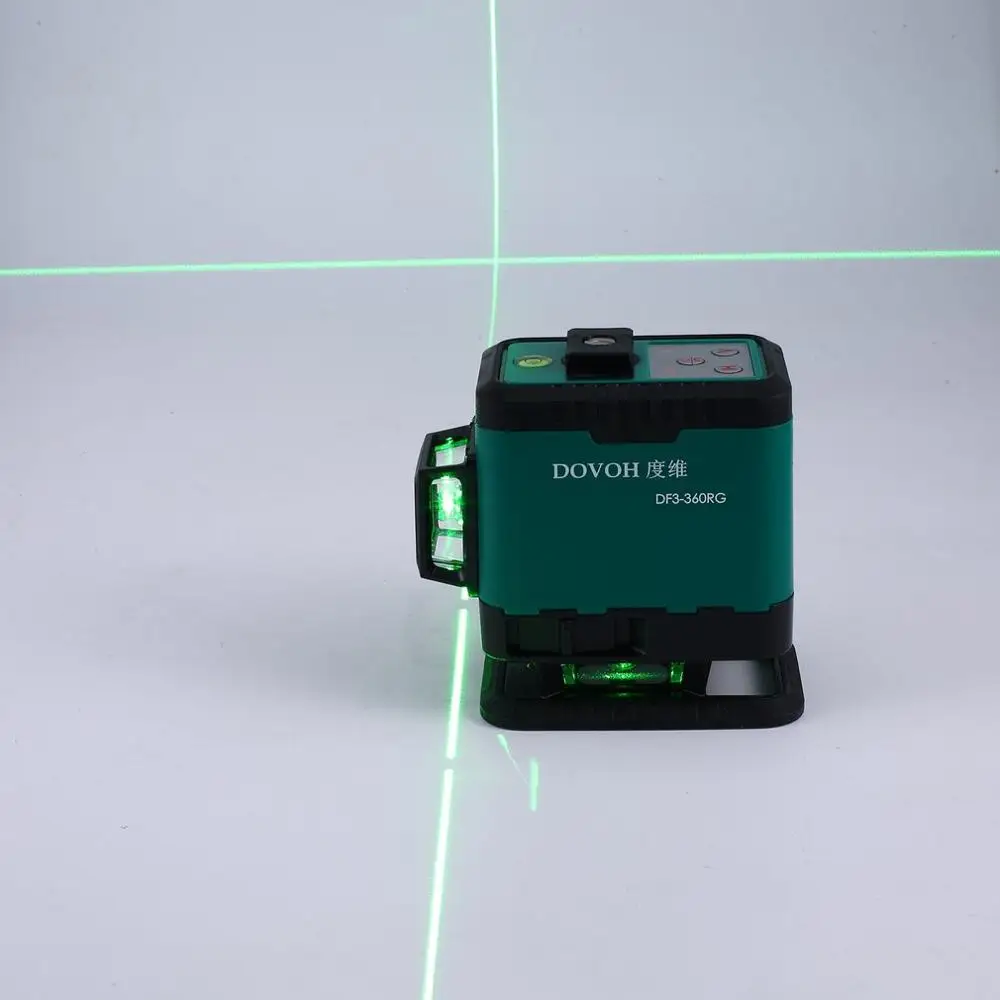 DOVOH 12 Lines Green Light Laser Levels Leveling Instrument Self-leveling Leveler Vertical Horizontal Cross | Инструменты