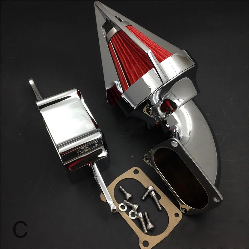 

For 02-10 Yamaha Road star Warrior Midnight Warrior Motorcycle Air Cleaner Kit Intake Filter Black Chrome 2002 2003 2004 2005