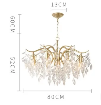 9light Светодиодный e14 постмодерн железные хрустальная люстра со светодиодным освещением свет светодиодный светильник для фойе и столовой - Цвет абажура: 9light
