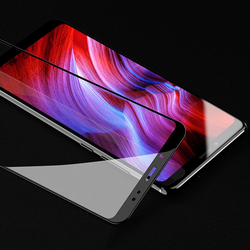 Защитная пленка для экрана Xiaomi Redmi Note 5 Pro закаленное стекло полное покрытие