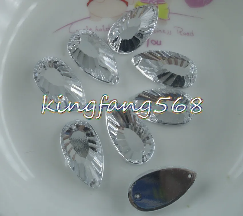 Акриловые кристаллы в виде капли воды Феникс Хвост много лиц прозрачные смолы