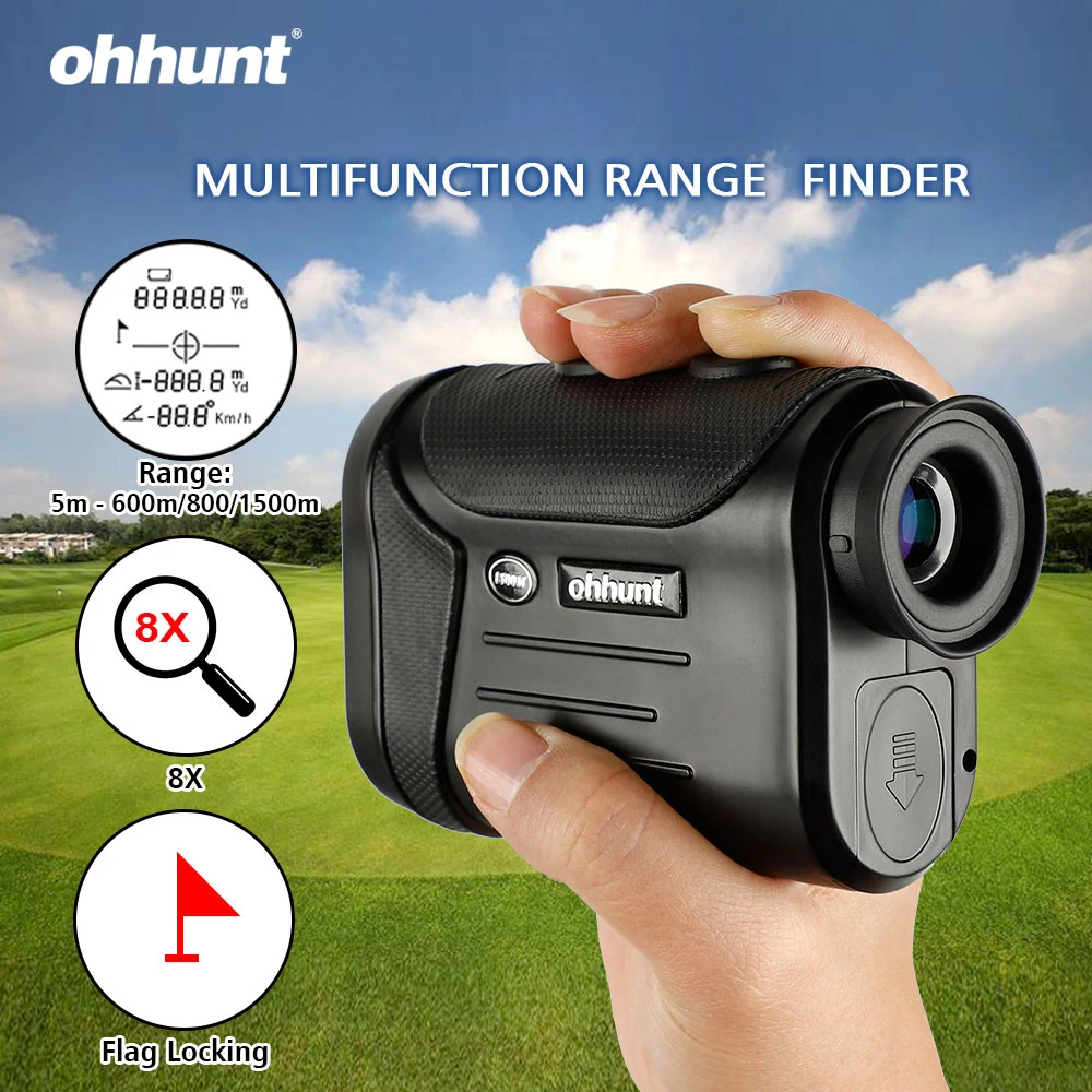 Многофункциональный лазерный дальномер ohhunt 8X 600 м 800 1500 охотничий монокулярный