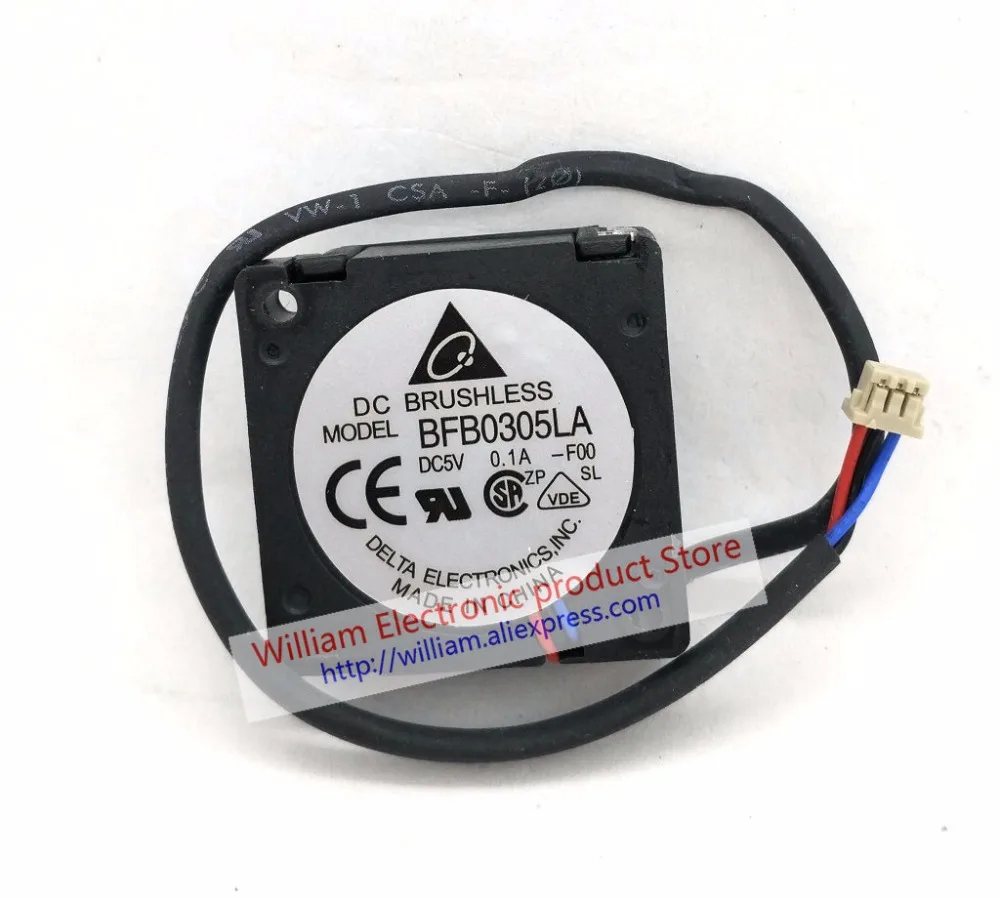 Новый оригинальный вентилятор охлаждения Detal BFB0305LA DC5V 0.10A BFB0305HA 0.17A 30*30*10 мм 3