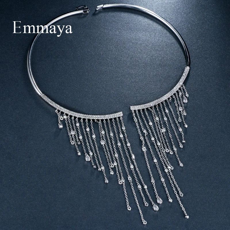 Emmaya, колье, ювелирное изделие, популярное, циркон, романтическое, шарм, романтическое ожерелье, Кристалл для женщин, подарок, вечерние