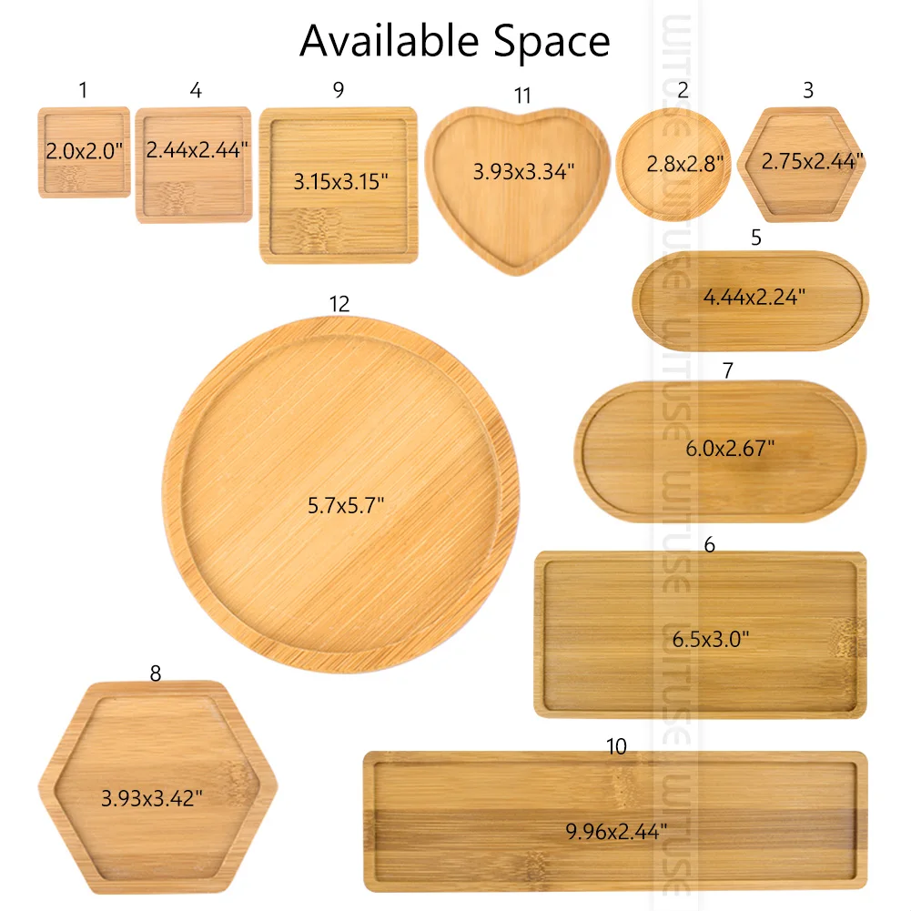 

Flower Pot Bonsai Flower Pots Water Tray Gardening Accessories Boutique Simple Home Square Tray Bamboo Flower Pot Tray