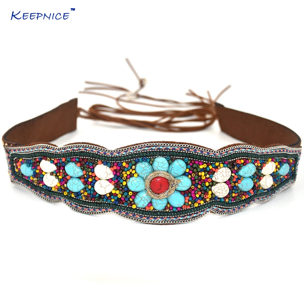 Gypsy Hippie Boho Bohemian Belly Chain Belt Dance Body Ethnic Sash Casual Waist Dresse Retro Black Leather Belts |