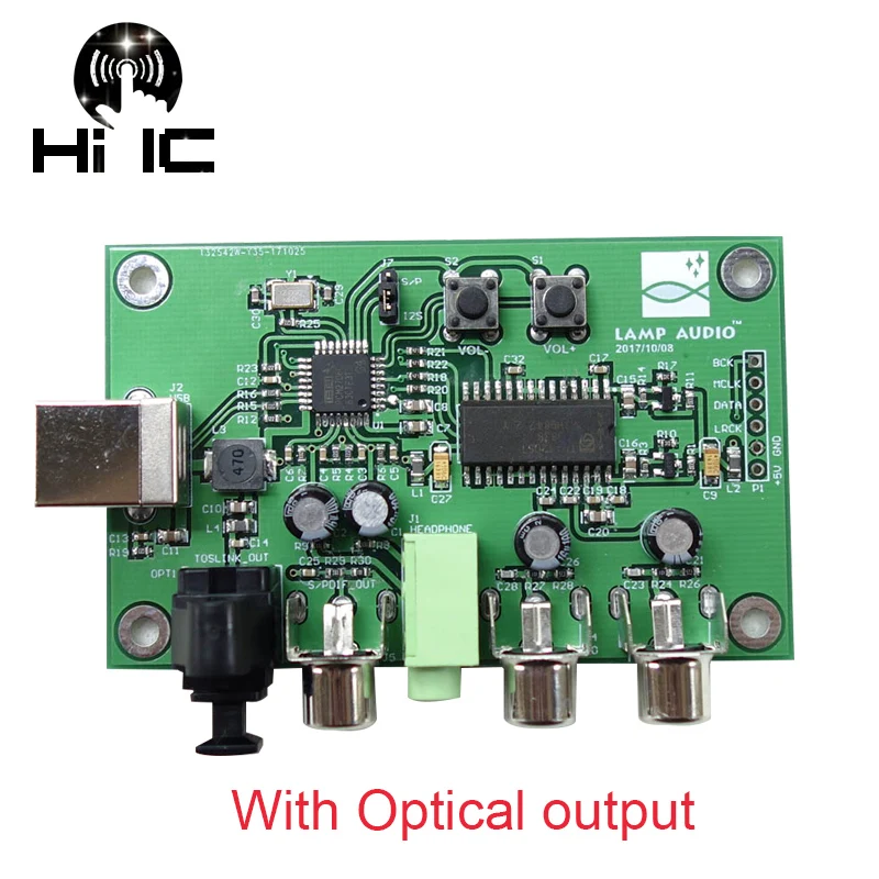 PCM2706 TDA1305 цифрового интерфейса USB к I2S/IIS/оптический коаксиальный Выход SPDIF HiFi ЦАП