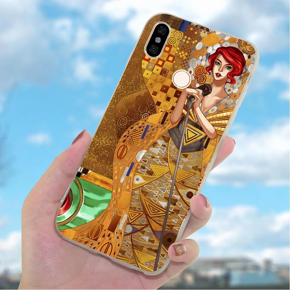 Мягкий чехол из ТПУ для телефона Xiaomi Mi A4 Gustav Klimt A1 8 Lite 9 9se Redmi 4A 4X 5 Plus 5A Prime 6A Note 6 Pro |