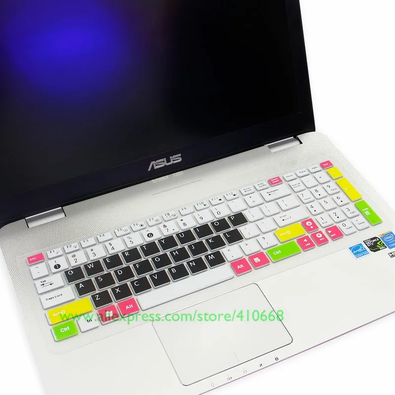 Силиконовая клавиатура для ноутбука Asus Zenbook Pro UX501 UX501J UX501JW UX501VW UX501VW6700 FX FX50V F555L 15