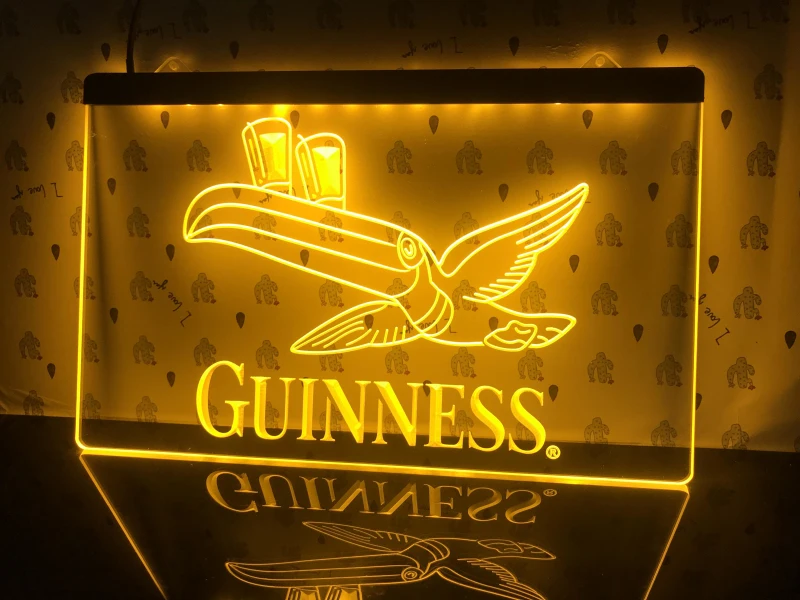 Светодиодный светильник для пива бара паба клуба 012 Guinness Toucan|Таблички и знаки| |