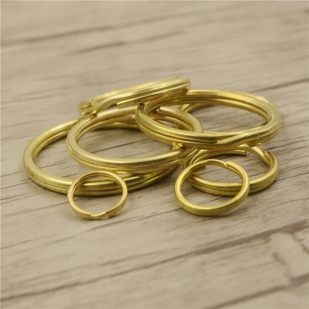 DIY leather craft key ring buckle solid brass material 10pcs/lot | Дом и сад