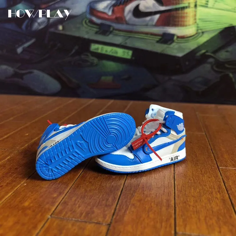 Howplay AJ1 OW брелок в виде кроссовка 3D jordan подвеска на рюкзак Баскетбольная обувь