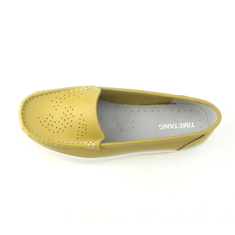 TIMETANG водонепроницаемые мокасины из натуральной кожи Комфортная обувь для