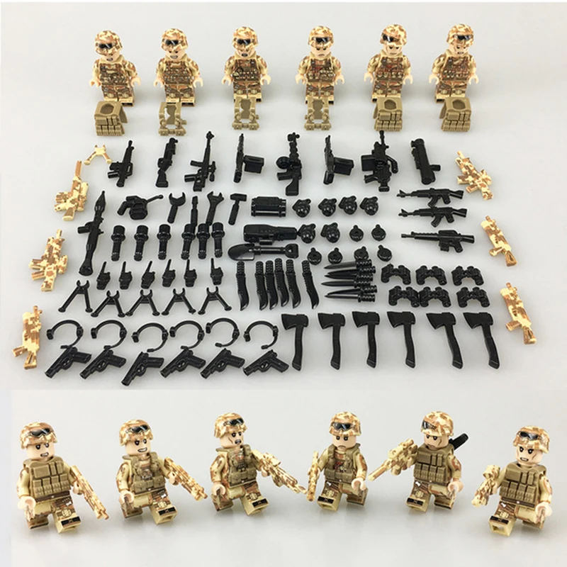Новый Enlighten Red Sea Специальный военный солдат фигурка армейское оружие SWAT войны
