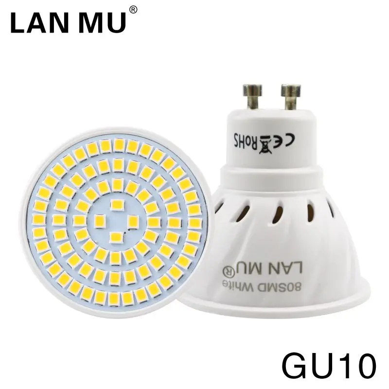 LAN му светодиодный светильник E27 E14 GU10 MR16 110 В 220 свет Lampara лампы Spotlight SMD 2835 48 60 80 Bombillas