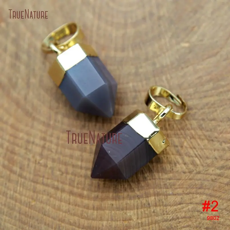 Золотое серебро Гальваническое очарование Призма шестиугольный карандаш точка