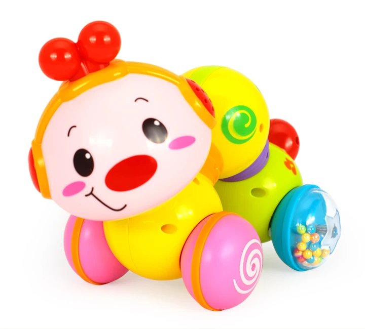 HOLA 997 ползучий червь прекрасный музыкальный Brinquedos Bebe червь пресс функция с музыкой и светильник обучающие игрушки для детей