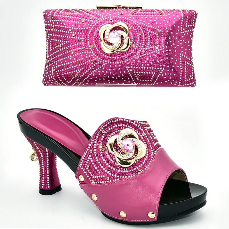 Самые новые женские туфли и сумочка в комплекте итальянский комплект из туфель