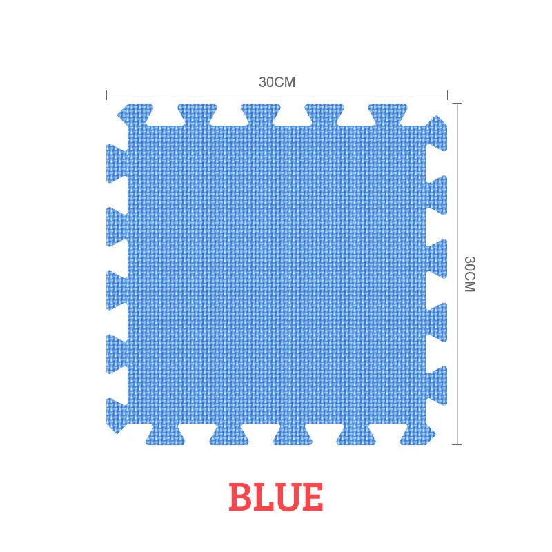 blue 9 шт. 30x30 см EVA Коврик-пазл для детей водонепроницаемый мягкий развивающий игровой коврик для спортзала детский коврик-пазл ковер Tapete Bebe - Цвет: blue