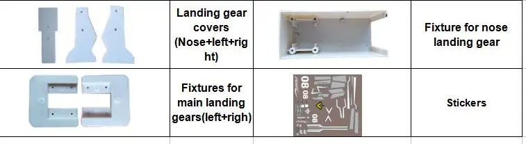Бриллиантовые детали: корпус нос левое крыло правое Лифт трубка для крыла