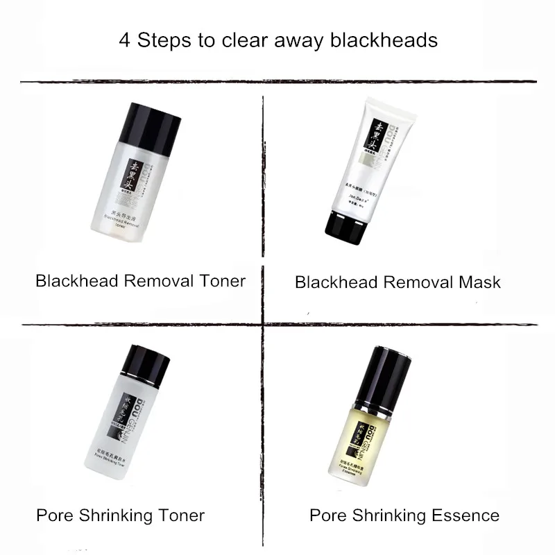Facial Pore Cleaner &amp Blackhead Remover Toner Liquid suction black head pore strip peel off mask T-zone care shills |