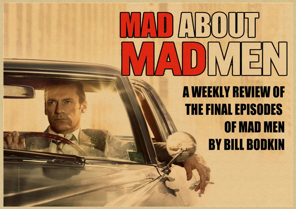 Mad men классический фильм крафт-бумага Ретро стиль декоративная печать на крафтовой бумаге настенная живопись наклейки для дома плакаты