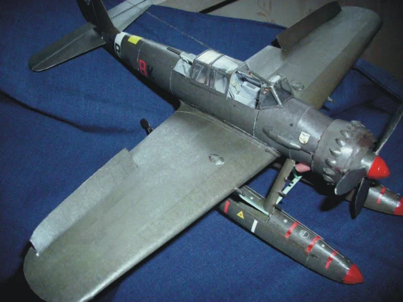 DIY Paper Model German Floatplane Arado Ar-196 A-3 WW II Boy Gift Papercraft 3D Puzzle | Игрушки и хобби