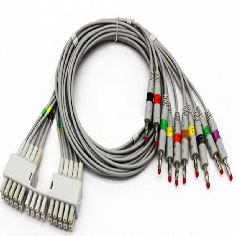 

Compatible for Mortara ELI 230l Telemetry ECG Holter Cable with 10 Leadwires, Banana End IEC Standard