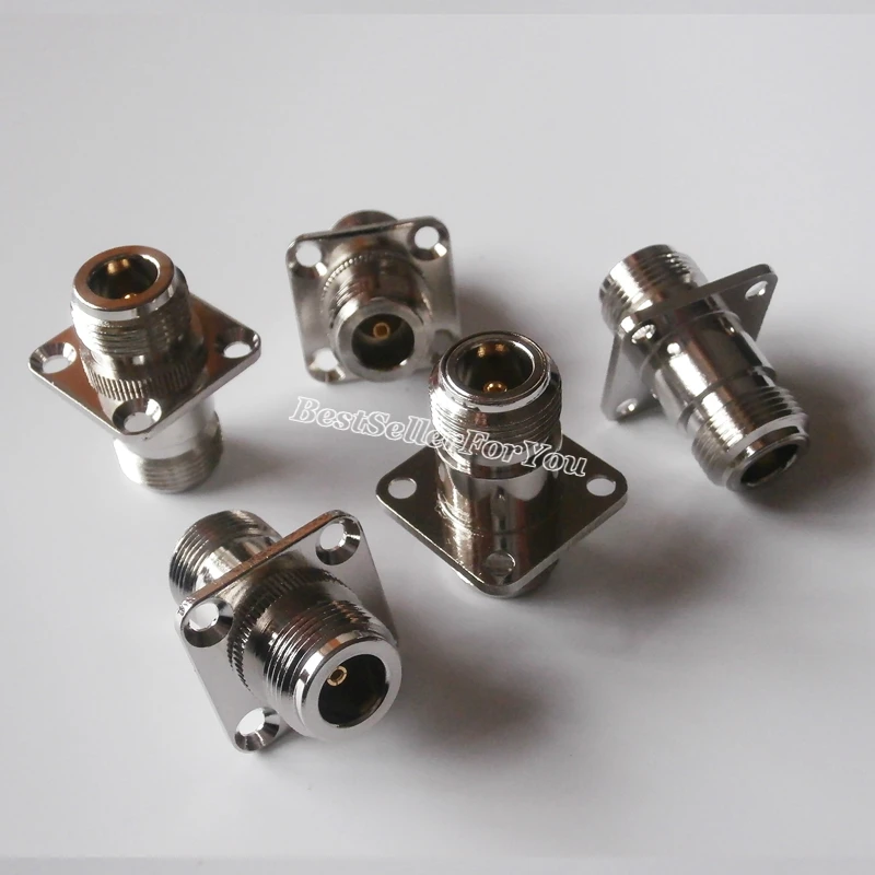 1 шт. N гнездовой к разъем Фланец Панель Крепление RF F/F адаптер|adapter connector|l connectoradapter