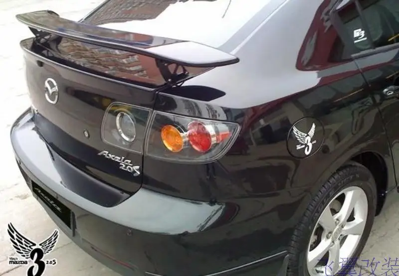 Для mazda 3 спойлер 2006-2013 mazda 3 спойлер высокого качества ABS Материал заднее крыло автомобиля праймер цвет для mazda 3