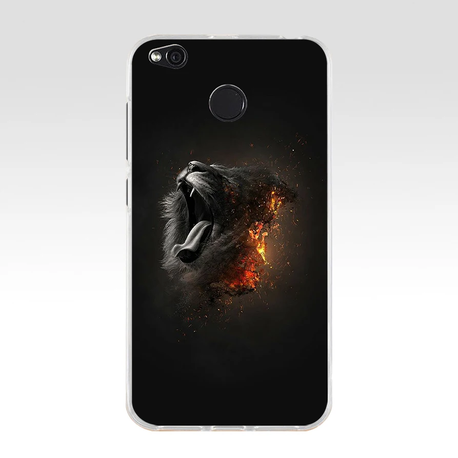 2 29 colorful Lion Tiger leopard Wolf TPU Soft Silicone Phone Case for Xiaomi Redmi 4X 4A 5A 6A 6 Note 5a pro mi a1 8 lite Cover - Color: 2