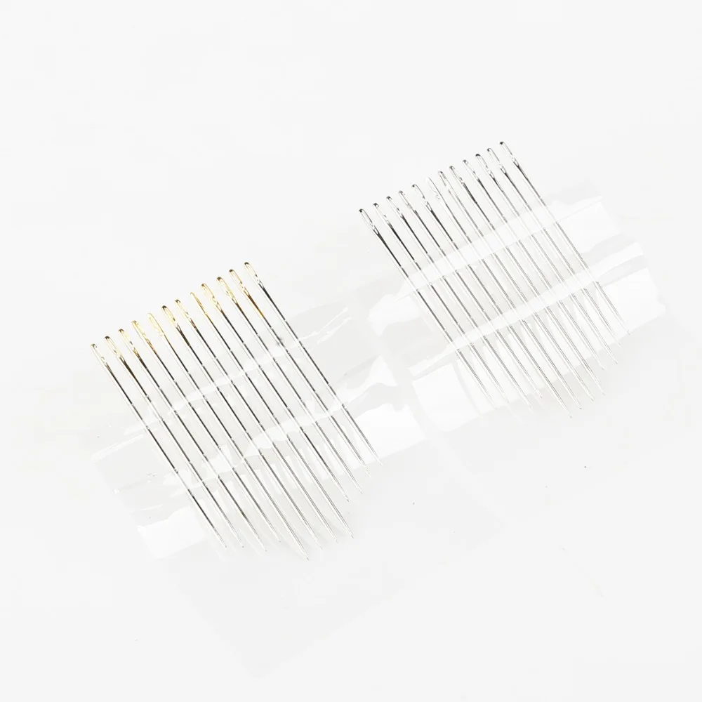 12 шт./лот Золотые/Серебряные иглы с потайным хвостом легко проходит сбоку