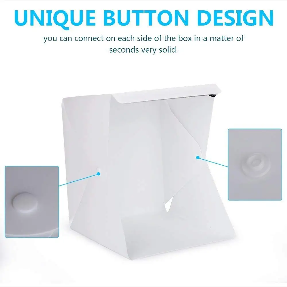 6 Цвет Мини Складная студия Diffuse soфт Box светильник коробка с LED фотография фон для