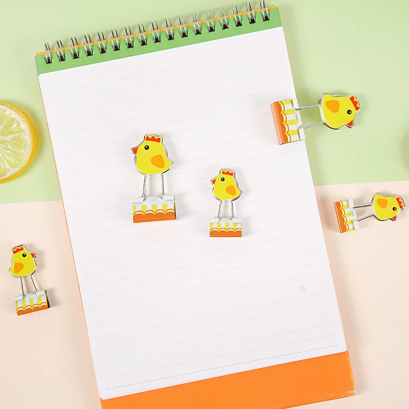 Набор милых мультяшных животных зажим для бумаг изысканный полый офисный