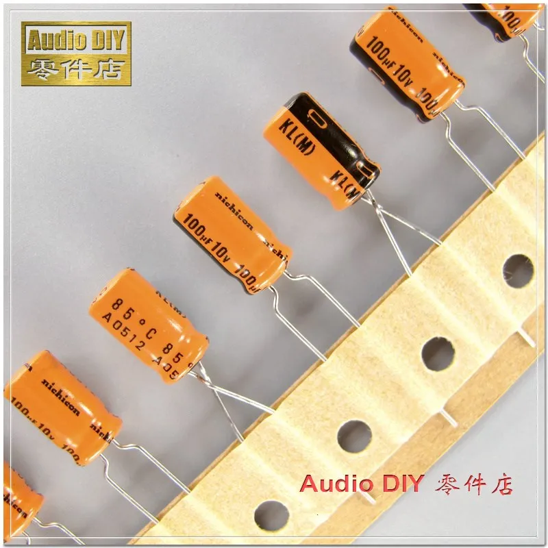 20 шт./100 шт. Nichicon orange old KL 100 мкФ 10В 10V100UF электролитический конденсатор с низкой