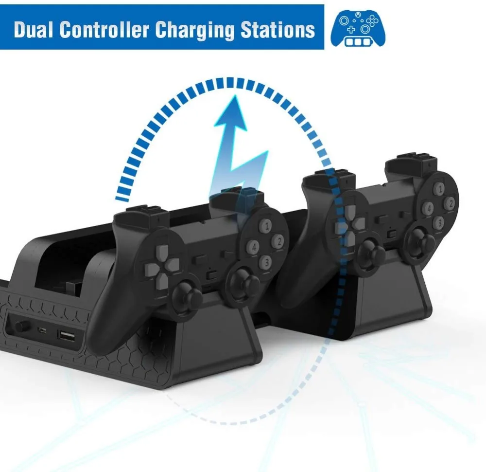 Для PlayStation 4 Dualshock PS4 Slim/Pro вертикальная подставка базовый контроллер зарядное