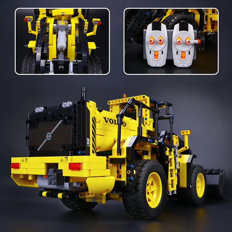 DHL Technic Car 20006 42030 L350F модель колесного погрузчика, строительные блоки, сборочные наборы, игрушки для мальчиков, рождественские подарки