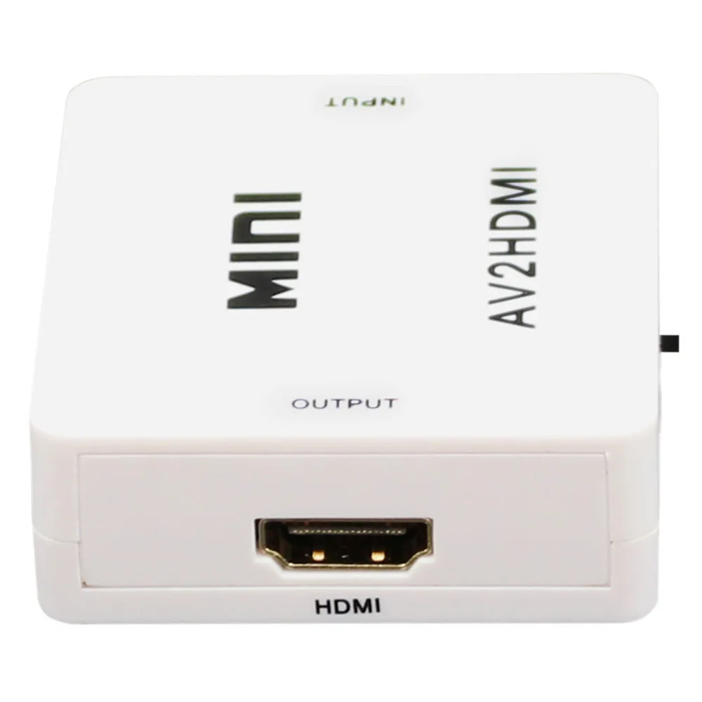 2 шт. RCA к HDMI AV Full HD 1080P AV2HDMI Mini конвертеру сигнала конвертер для ТВ VHS
