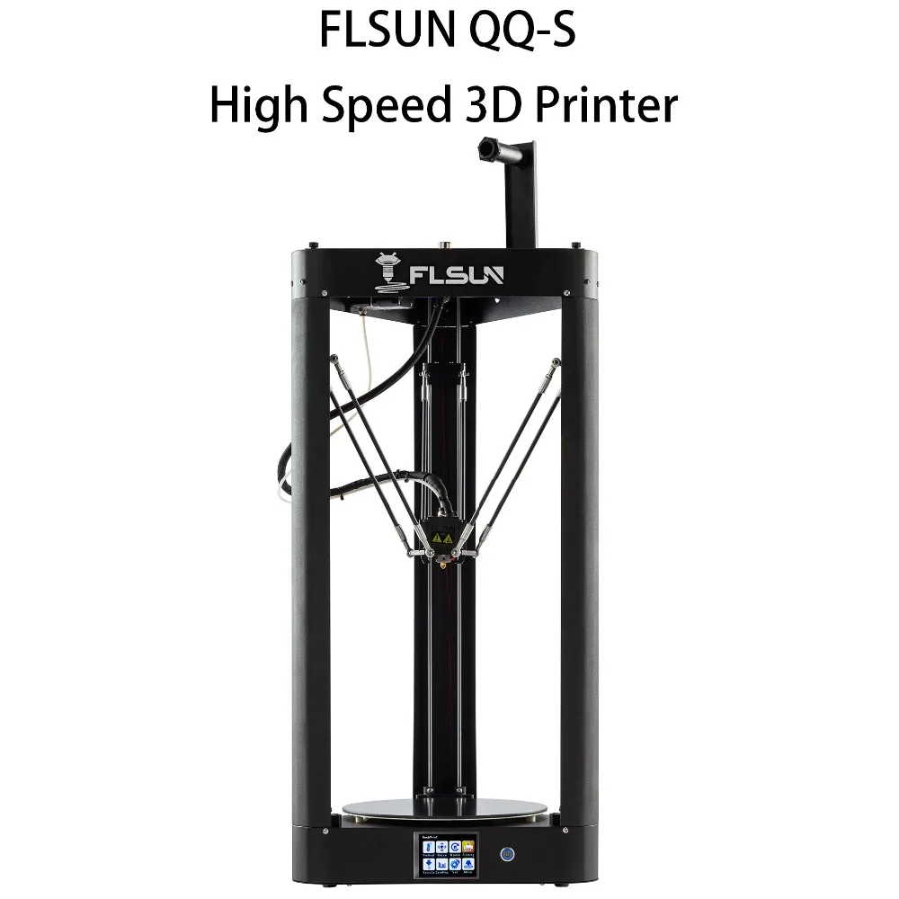 Flsun-QQ-S 3d принтер 95% предварительная сборка автоматическое выравнивание высокоскоростная Стеклокерамическая платформа 3d принтер сенсорный экран Wifi комплект накаливания