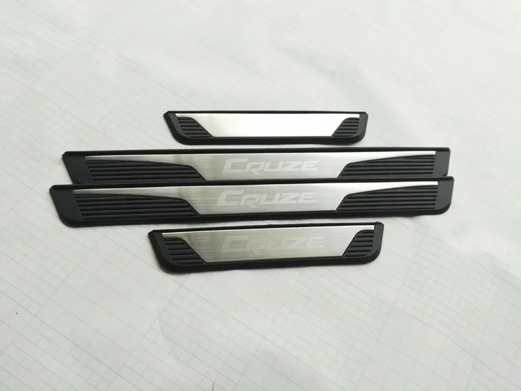 Нержавеющая сталь оригинальный порога накладки на пороги Крышка для 2015 Chevrolet Cruze